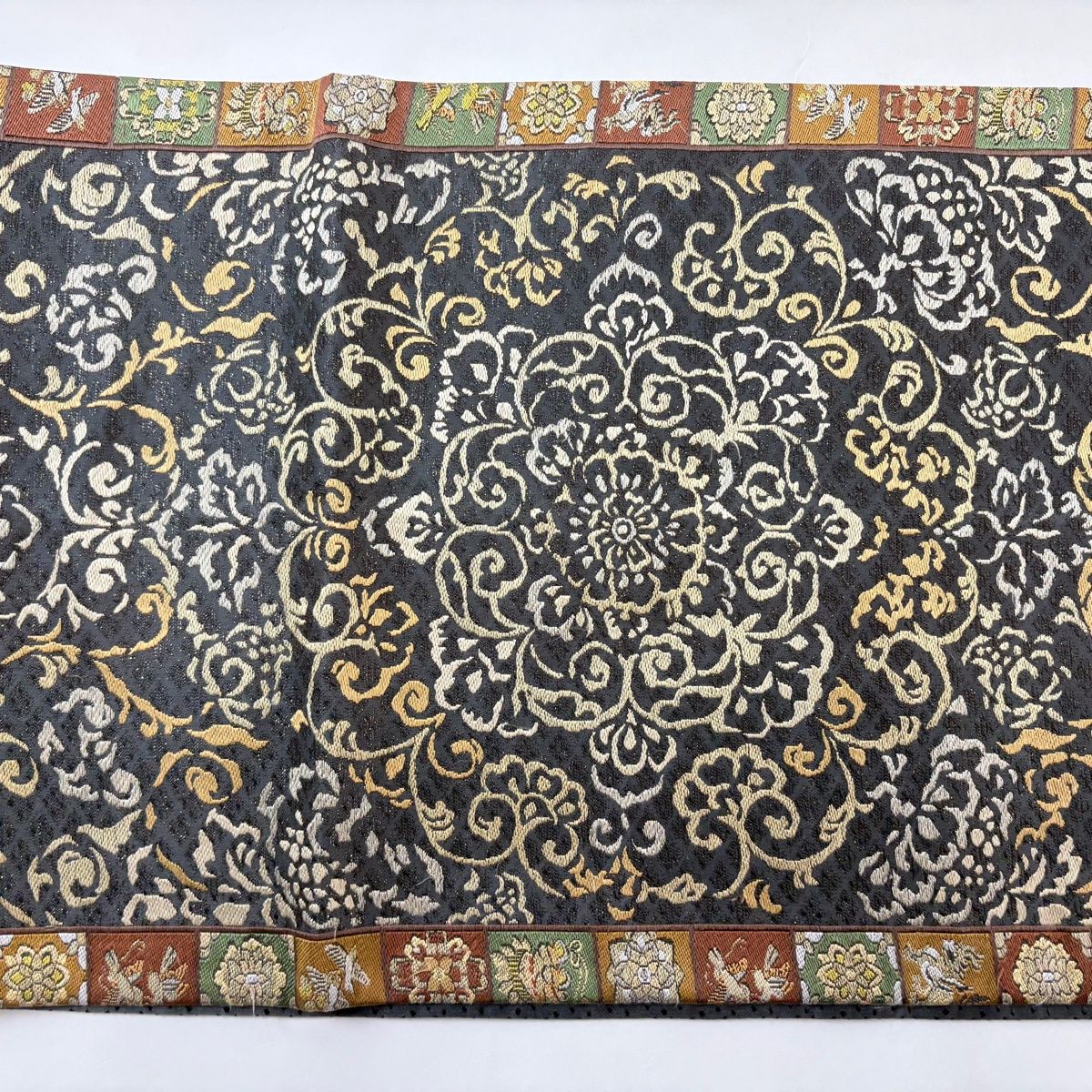 袋帯 秀品 華文 鳥 金糸 墨色 六通 正絹 【中古】 - メルカリ