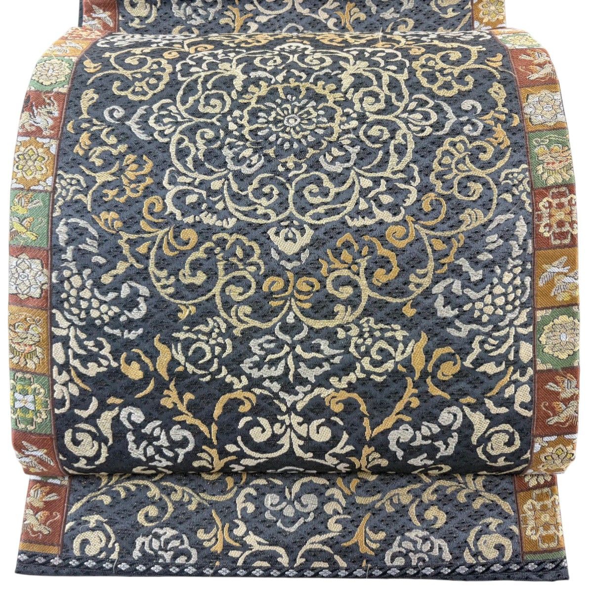 袋帯 秀品 華文 鳥 金糸 墨色 六通 正絹 【中古】 - メルカリ