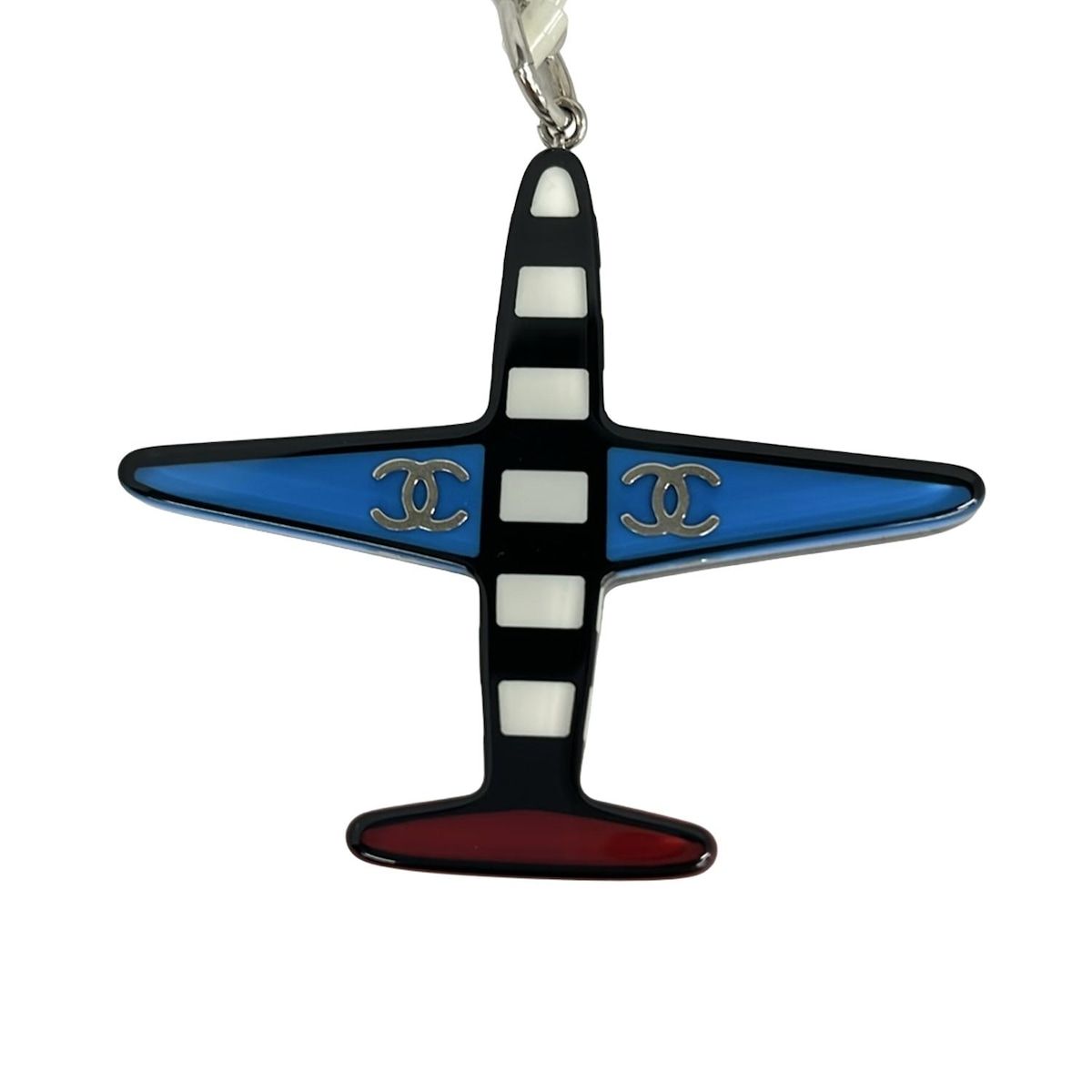 CHANEL(シャネル) キーホルダー(チャーム) エアライン ブルー×レッド