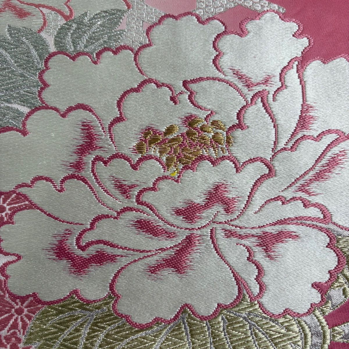 袋帯 秀品 やまと 牡丹 菊 金銀糸 ピンク 六通 正絹 【中古】 - メルカリ