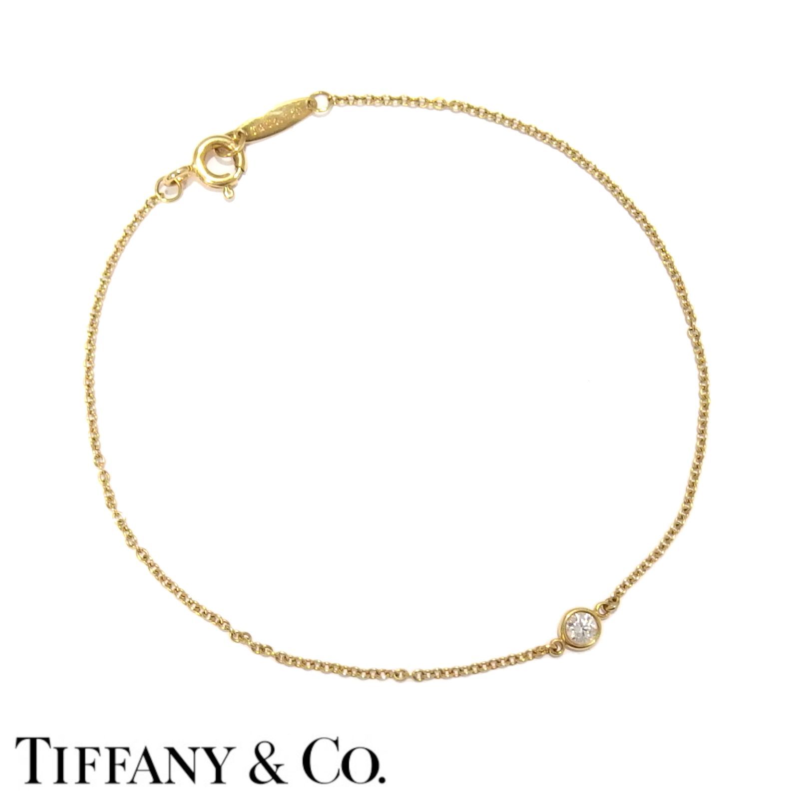 良品☆TIFFANY&Co バイザヤード ブレスレット 750 ゴールド K18