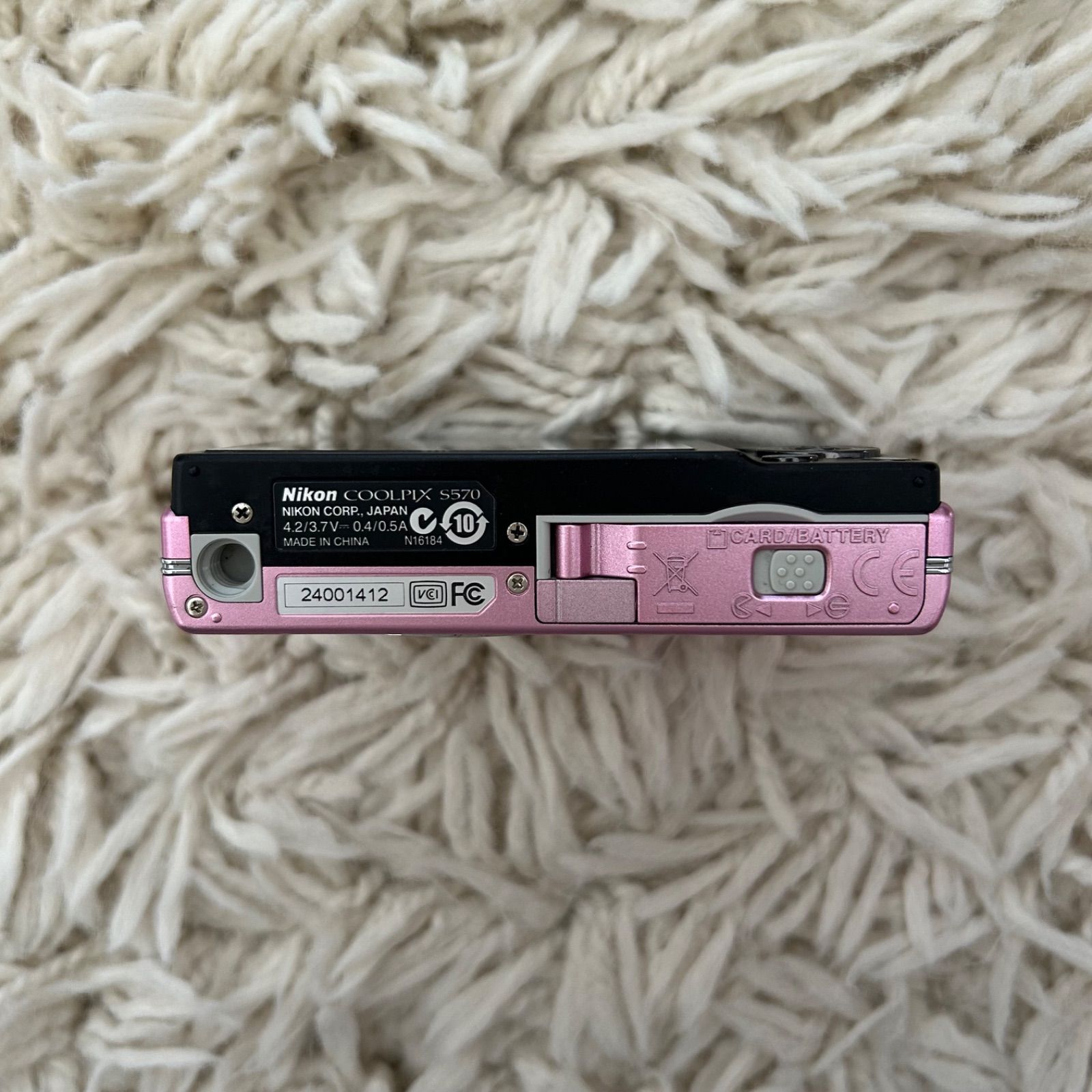 ✨美品✨】Nikon COOLPIX S570 平成レトロ コンデジ ピンク - メルカリ