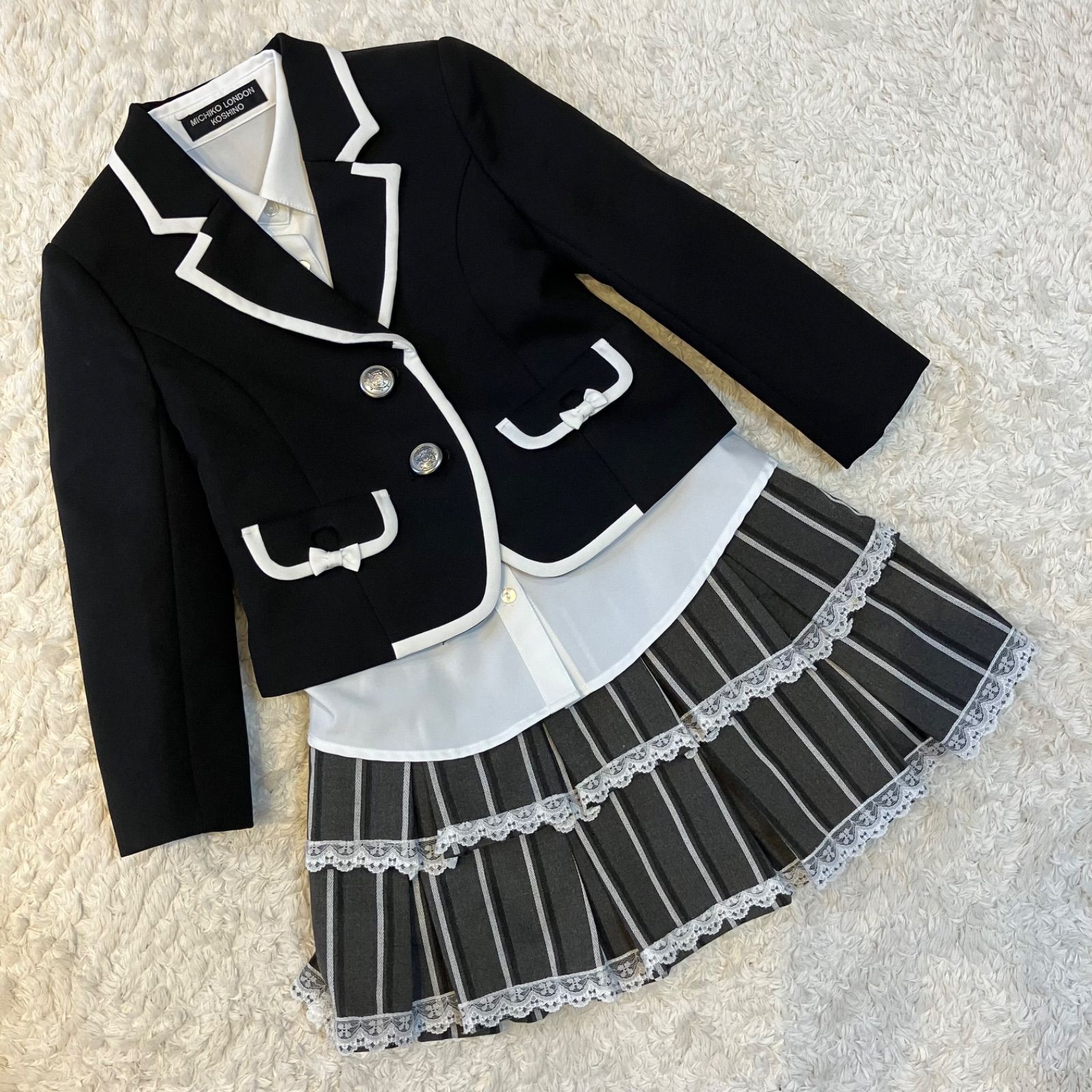 ミチコロンドン 女の子 入学式 卒園式にも ブレザー スカート ブラウス