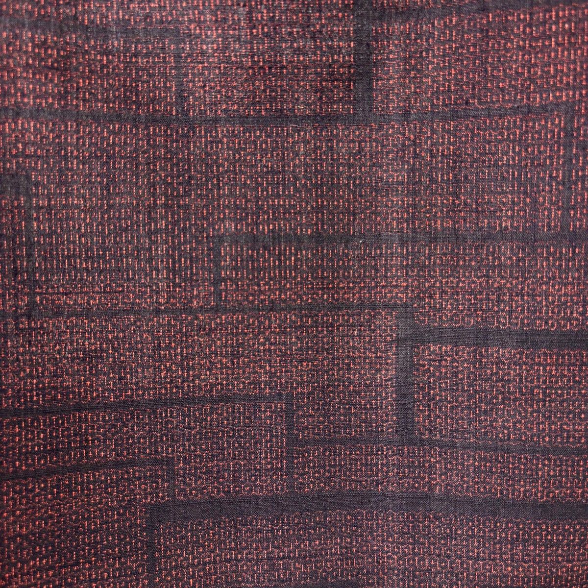 結城紬 正絹 広衿 朱土生壁色 身丈146センチ 裄64センチ アンティーク 結城紬 正絹 身丈162.5cm 証紙 奥順 アンティーク着物の灯屋2