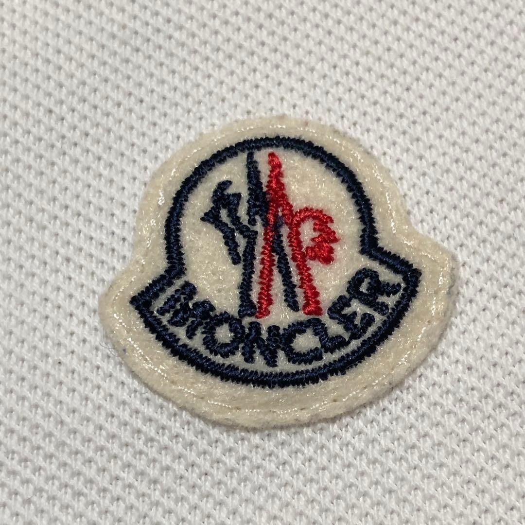 MONCLER シンプル S 定番 ポロシャツ ホワイト 4S268 - メルカリ