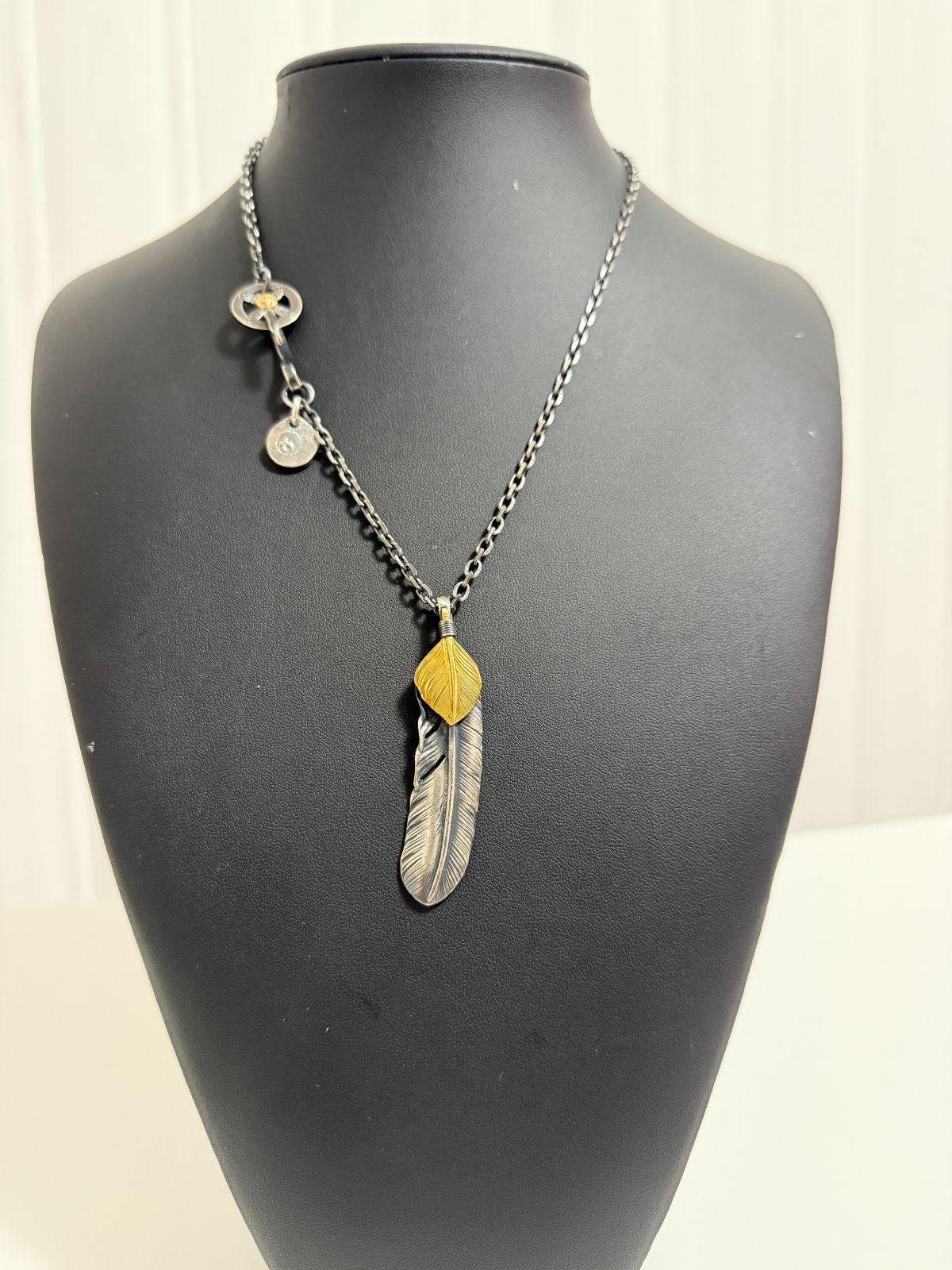 ゴローズ 上金特大フェザー右＋SV太陽inメタル小＋金メタルホイール付