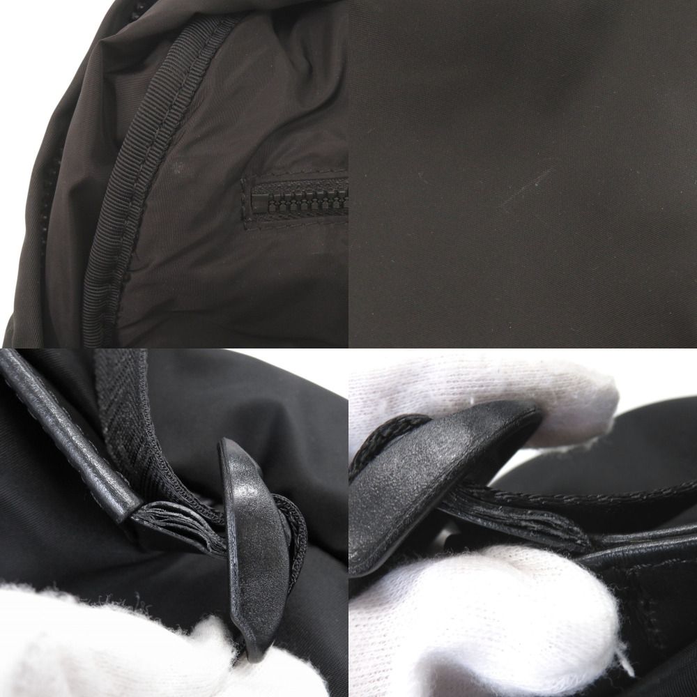 ジャンニ ヴェルサーチ ロゴ ナイロン ブラック リュック デイパック