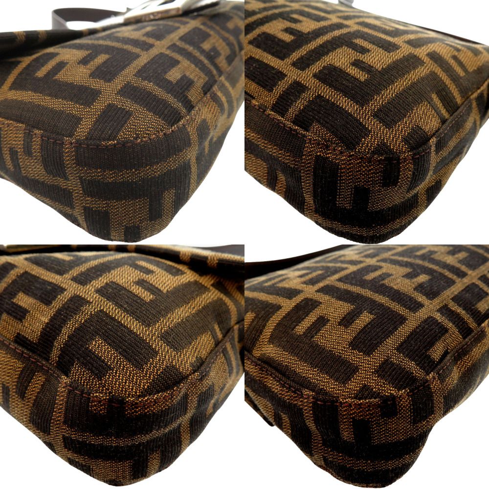 美品 フェンディ ズッカ柄 マンマバケット 2305 26424 レザー ナイロン