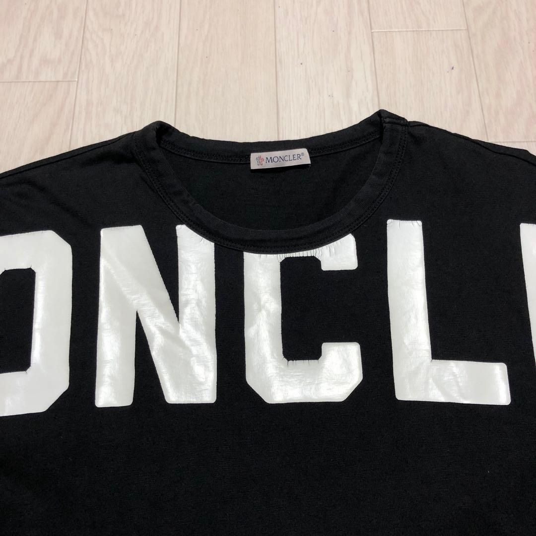 MONCLER デカロゴ Tシャツ ブラック M 国内正規品 4S282 - メルカリ