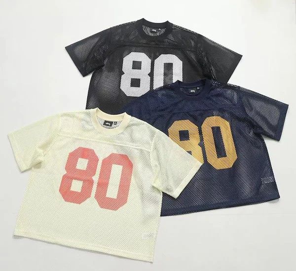 STUSSY ステューシー 半袖 Team Jersey 80 メッシュ ゲームシャツ