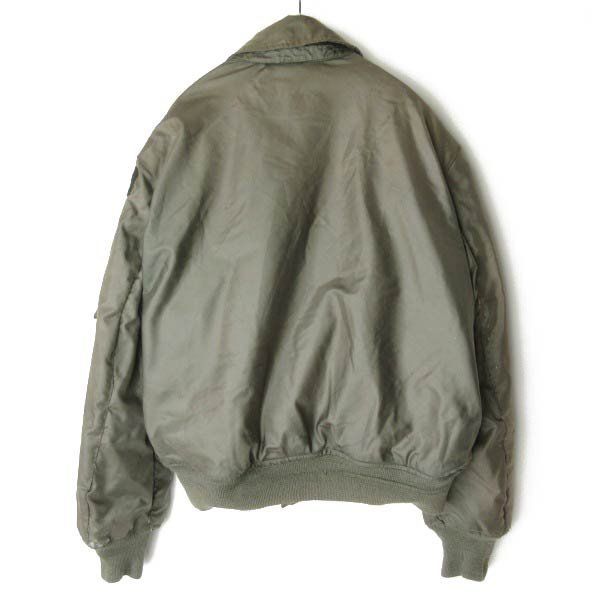 80s USA製 実物 米軍 CWU-45/P フライトジャケット L程度 トップガン