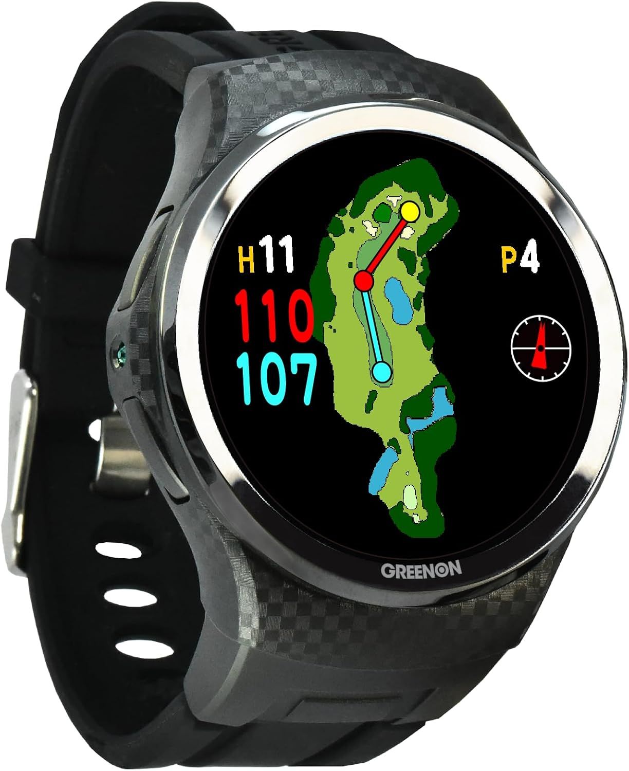 GreenOn（グリーンオン）ザ・ゴルフウォッチ 有機ELタッチディスプレイ
