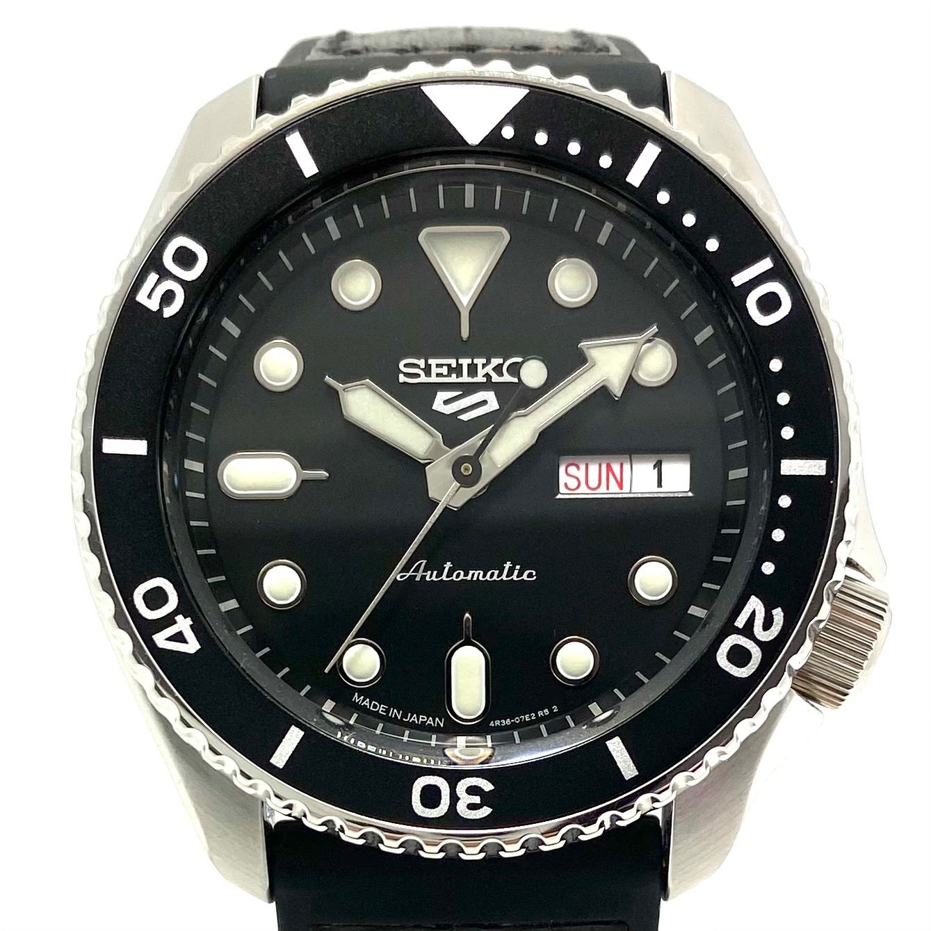 美品】腕時計 メンズ セイコー SEIKO セイコー5 SBSA027 4R36-07G0 
