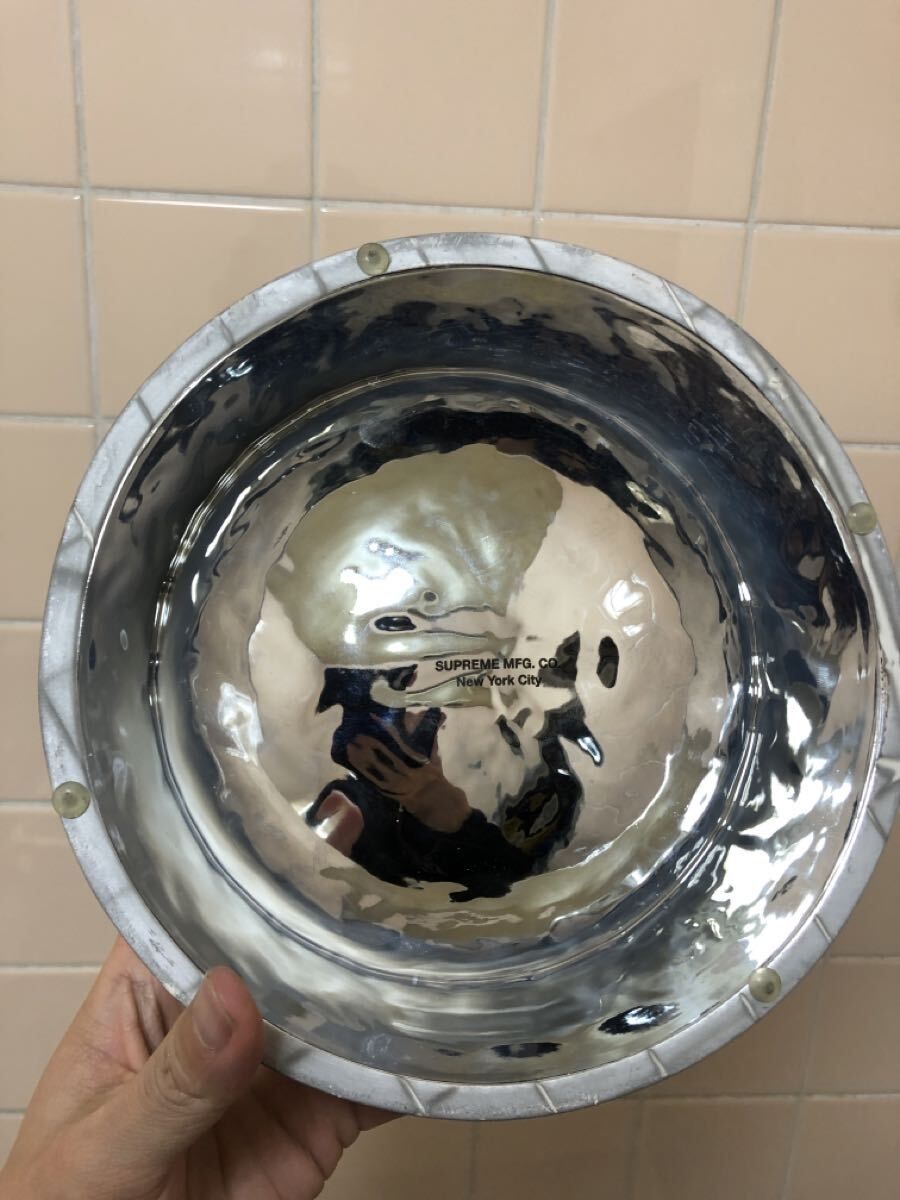 福岡出品 Supreme 23SS Diamond Plate Dog Bowl Silver シュプリーム