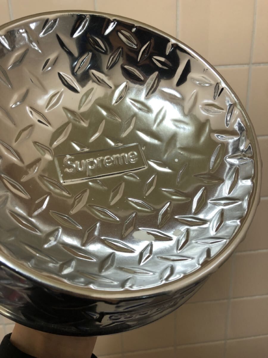 福岡出品 Supreme 23SS Diamond Plate Dog Bowl Silver シュプリーム