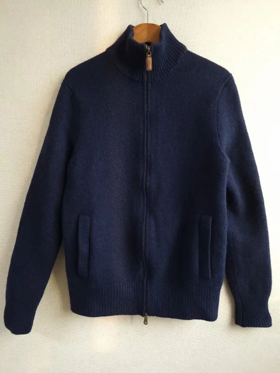 ポロラルフローレン ネイビー ニット ジップアップ カーディガン
