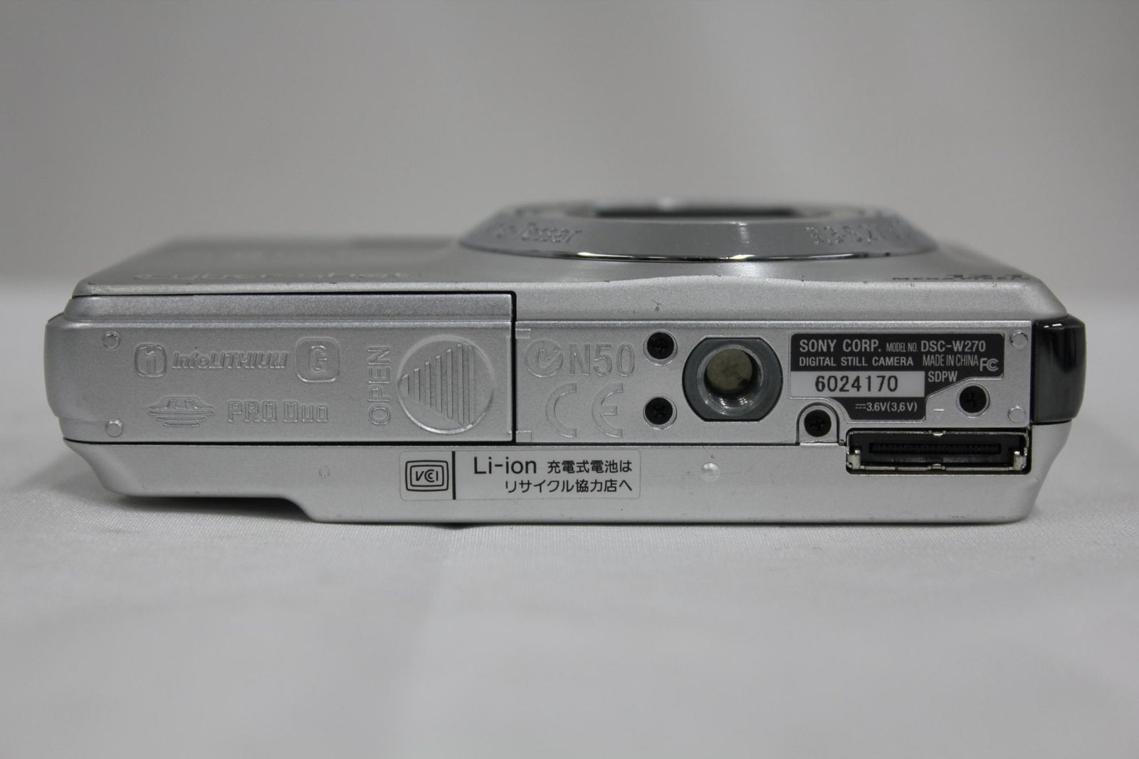 返品保証】 ソニー Sony Cyber-shot DSC-W270 バッテリー付き