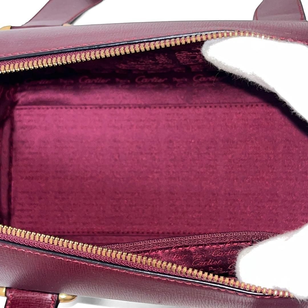 Cartier カルティエ ミニボストンバッグ ハンドバッグ マストライン