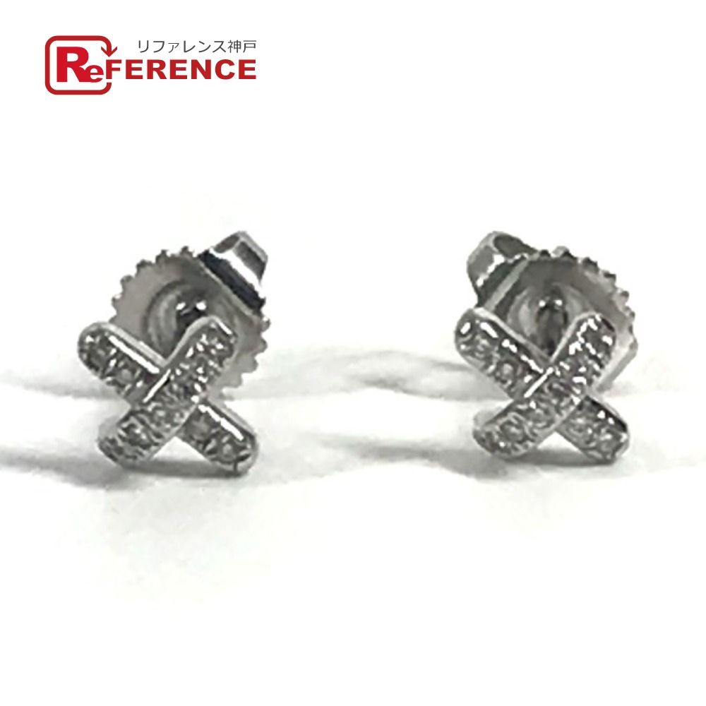 TIFFANY&Co. ティファニー ピアス クロス ダイヤ ダイヤモンド Pt950