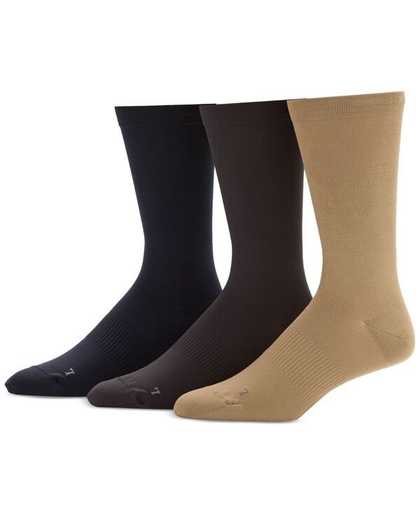 【送料無料】 ペリーエリス メンズ 靴下 アンダーウェア Mens Pique Flat Socks 3Pack BeigeBrownBlack ファッション ソックス