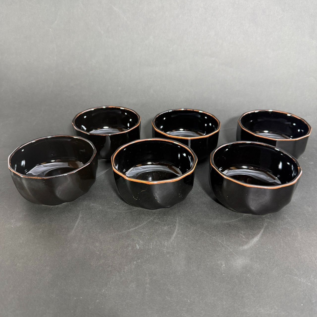美濃焼 小鉢 6客 黒釉 和食器 天目 - メルカリ