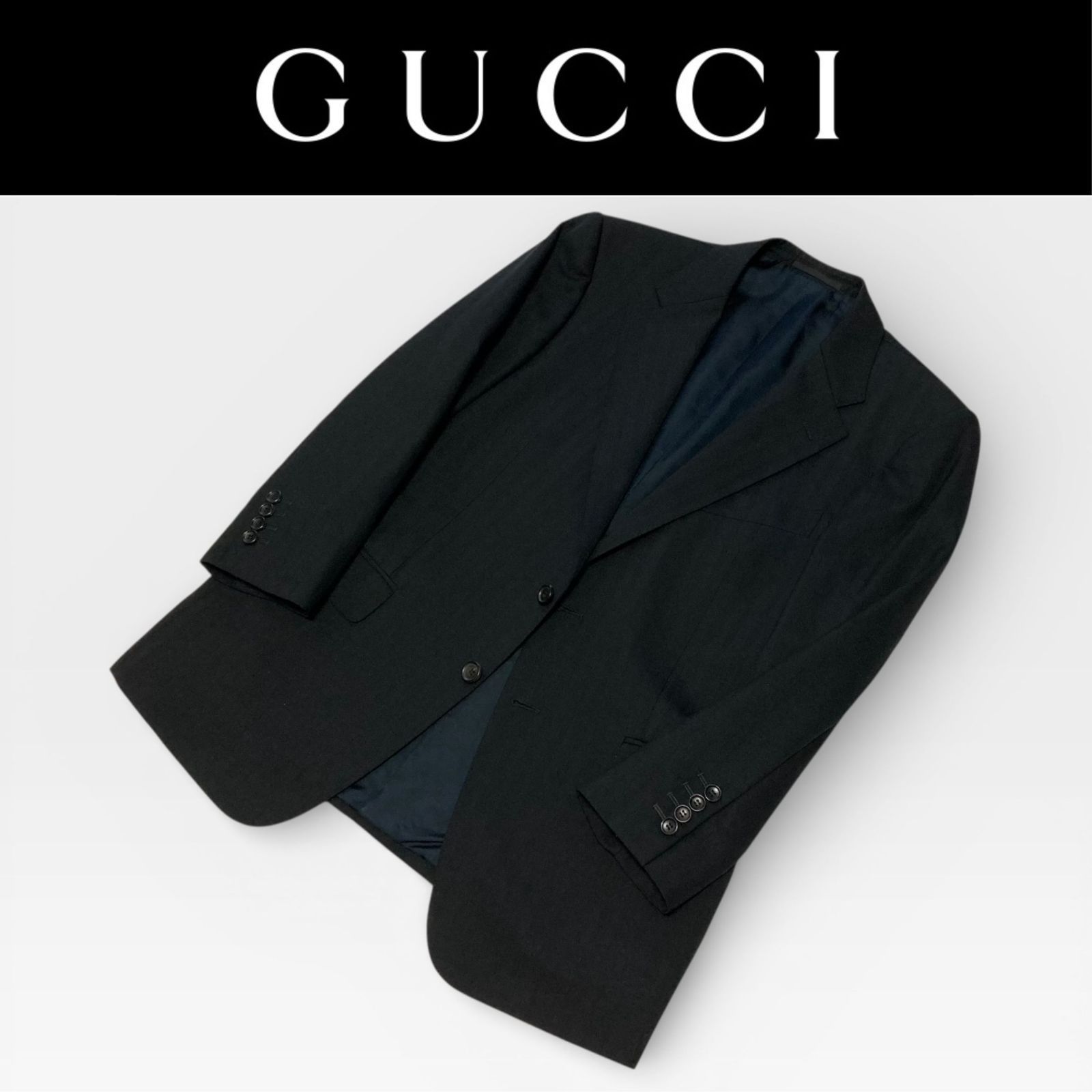 GUCCI グッチ メンズ シングル2釦 テーラードジャケット サイドベンツ