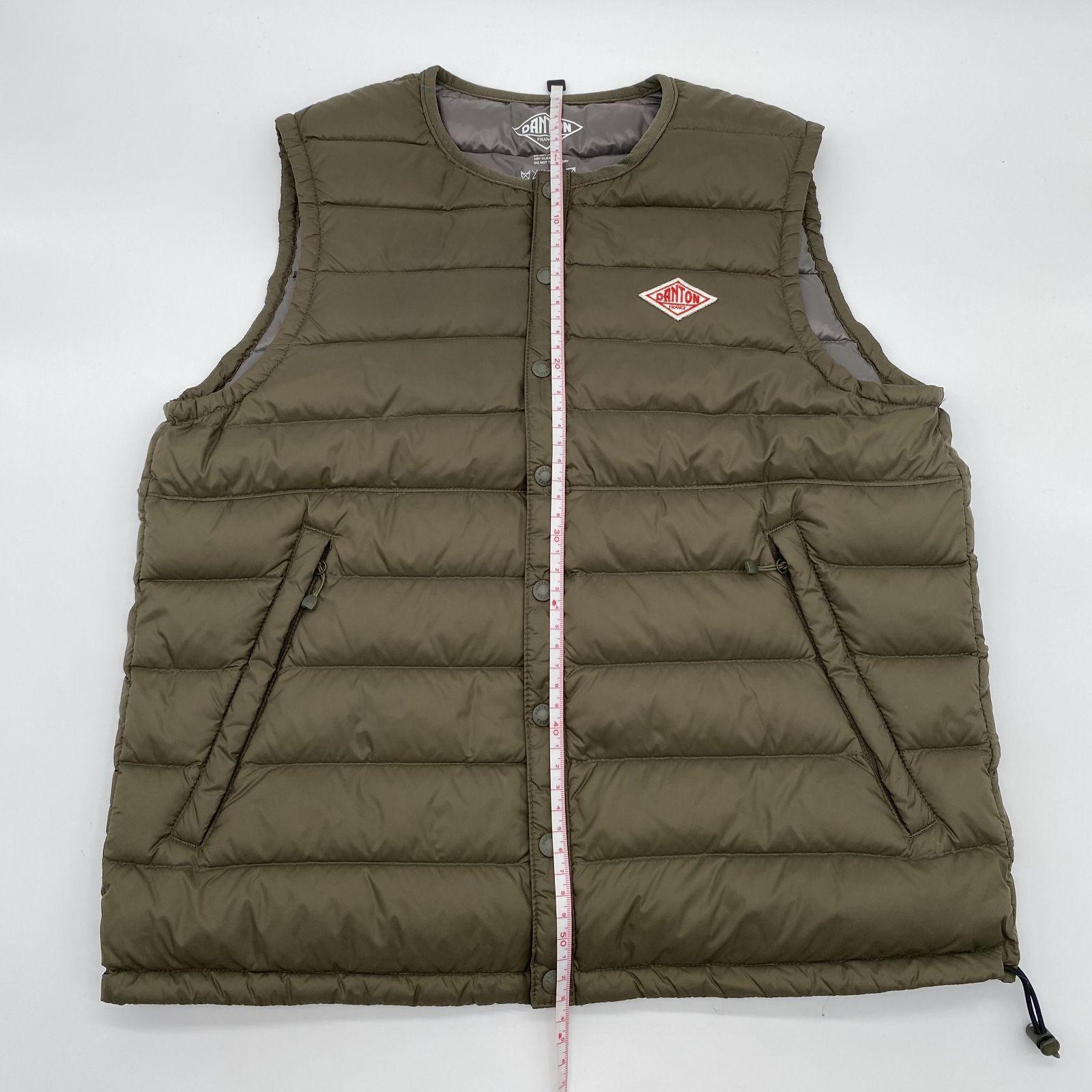 DANTON ダントン ダウンベスト オリーブカラー サイズ34（XS） - メルカリ