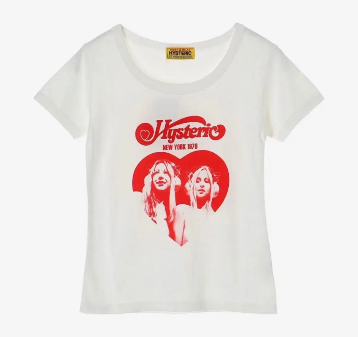 HYSTERIC GLAMOUR ヒステリックグラマー ハート ちび Tシャツ 白