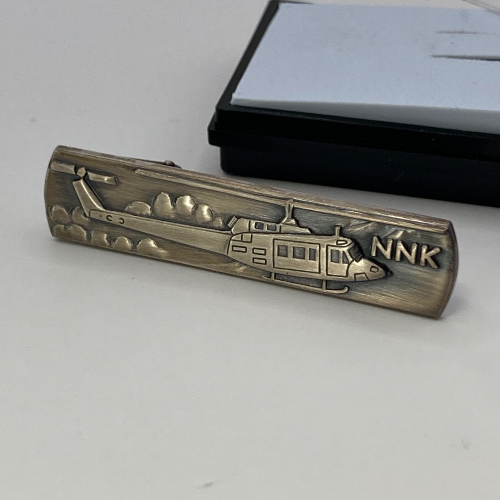 希少 当時物】中日本航空 NNK ネクタイピン ヘリコプター ベル204型