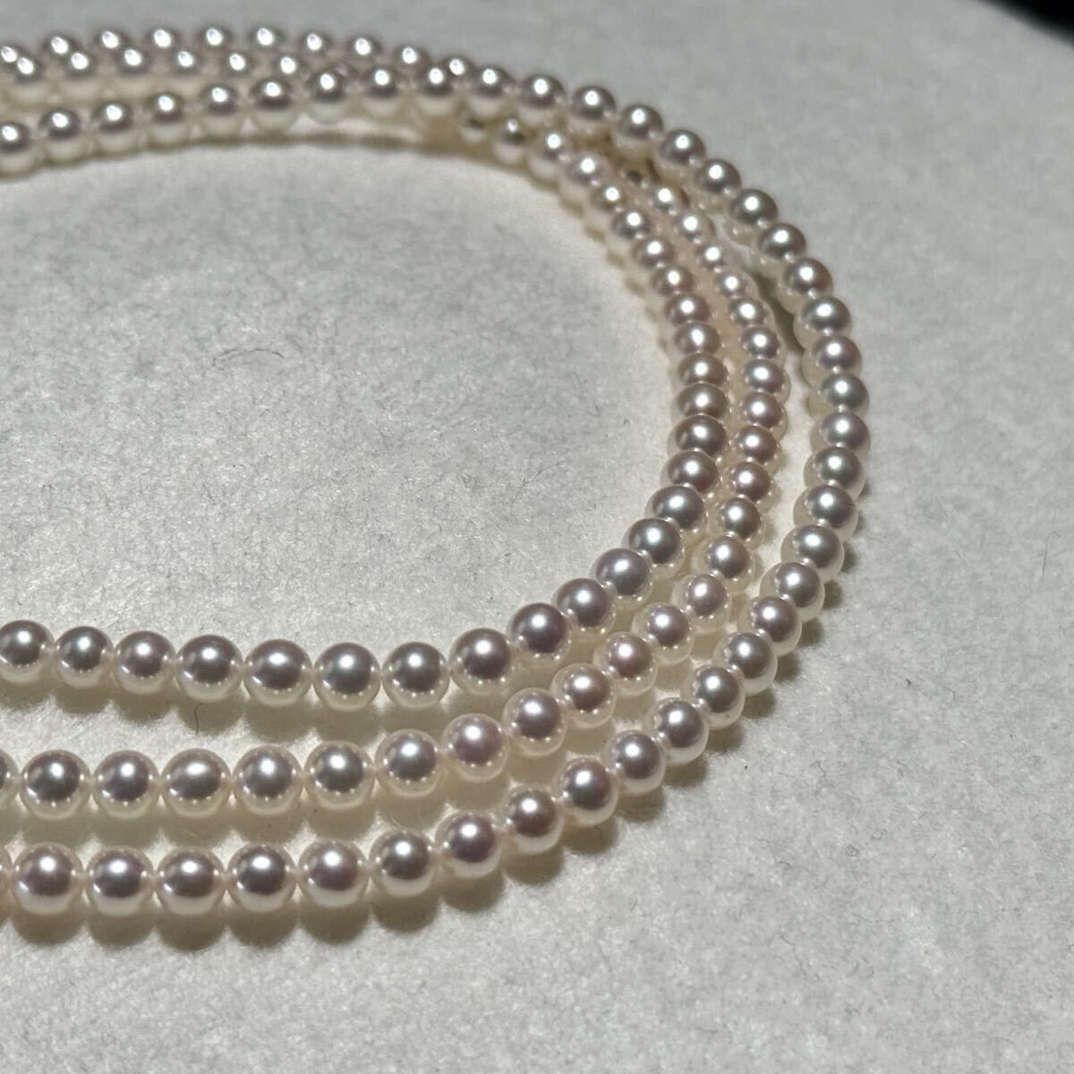 K18】TASAKI/タサキ アコヤ真珠 ベビーパール ロング ネックレス 4.01