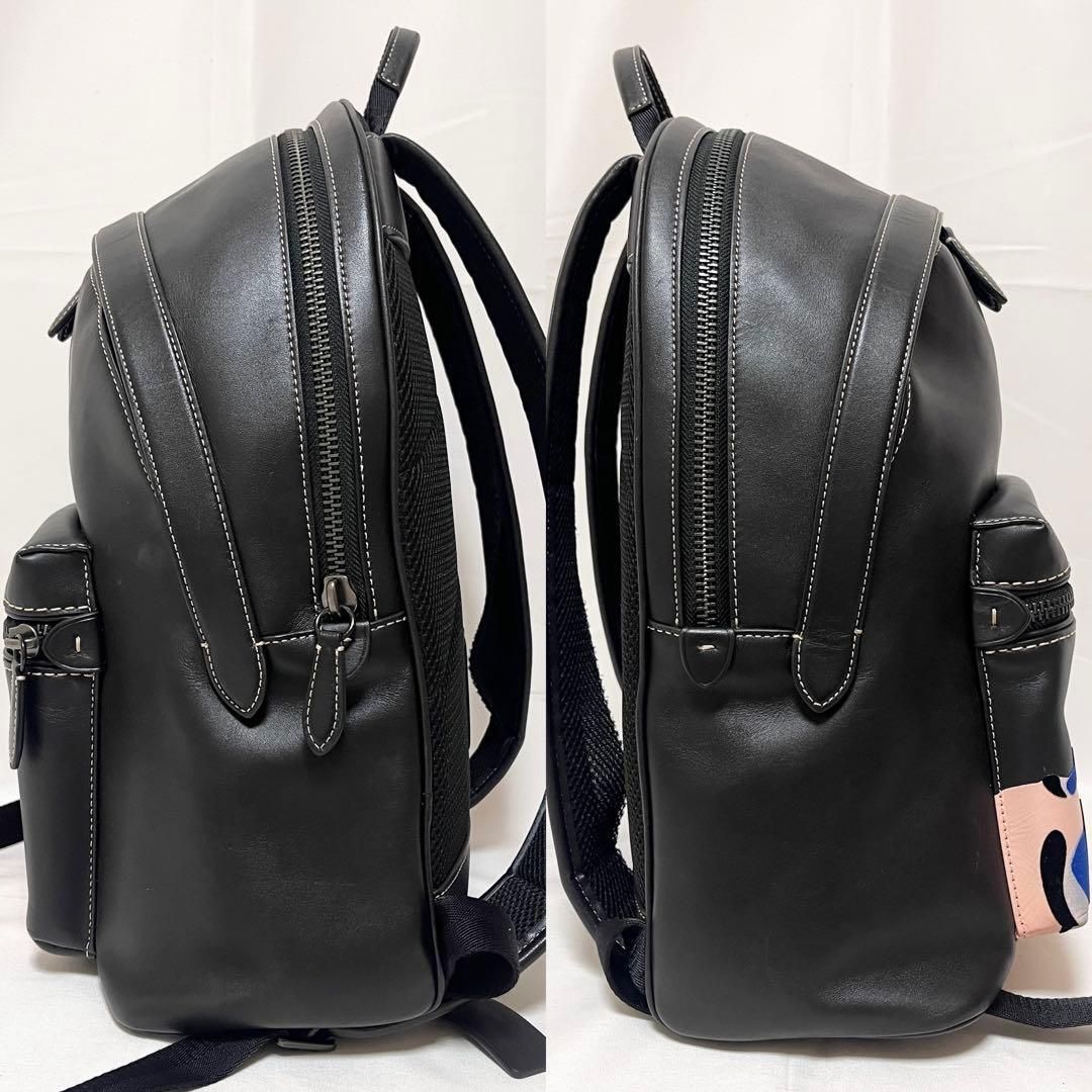 極美品✨コーチ トムウェッセルマン コラボ リュック レザー ブラック COACH コーチ チャーター バックパック トム・ウェッセルマン レザー
