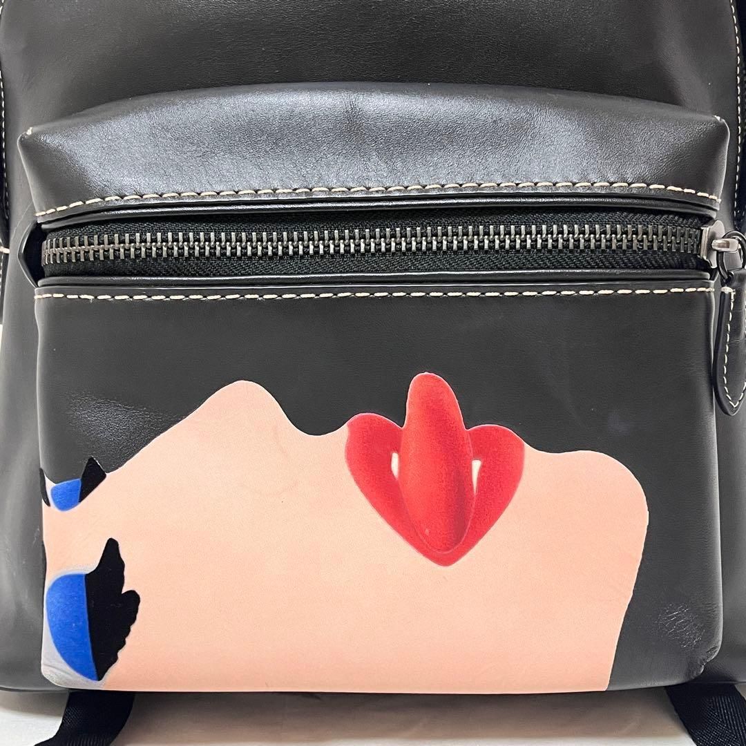 極美品✨コーチ トムウェッセルマン コラボ リュック レザー ブラック COACH コーチ チャーター バックパック トム・ウェッセルマン レザー
