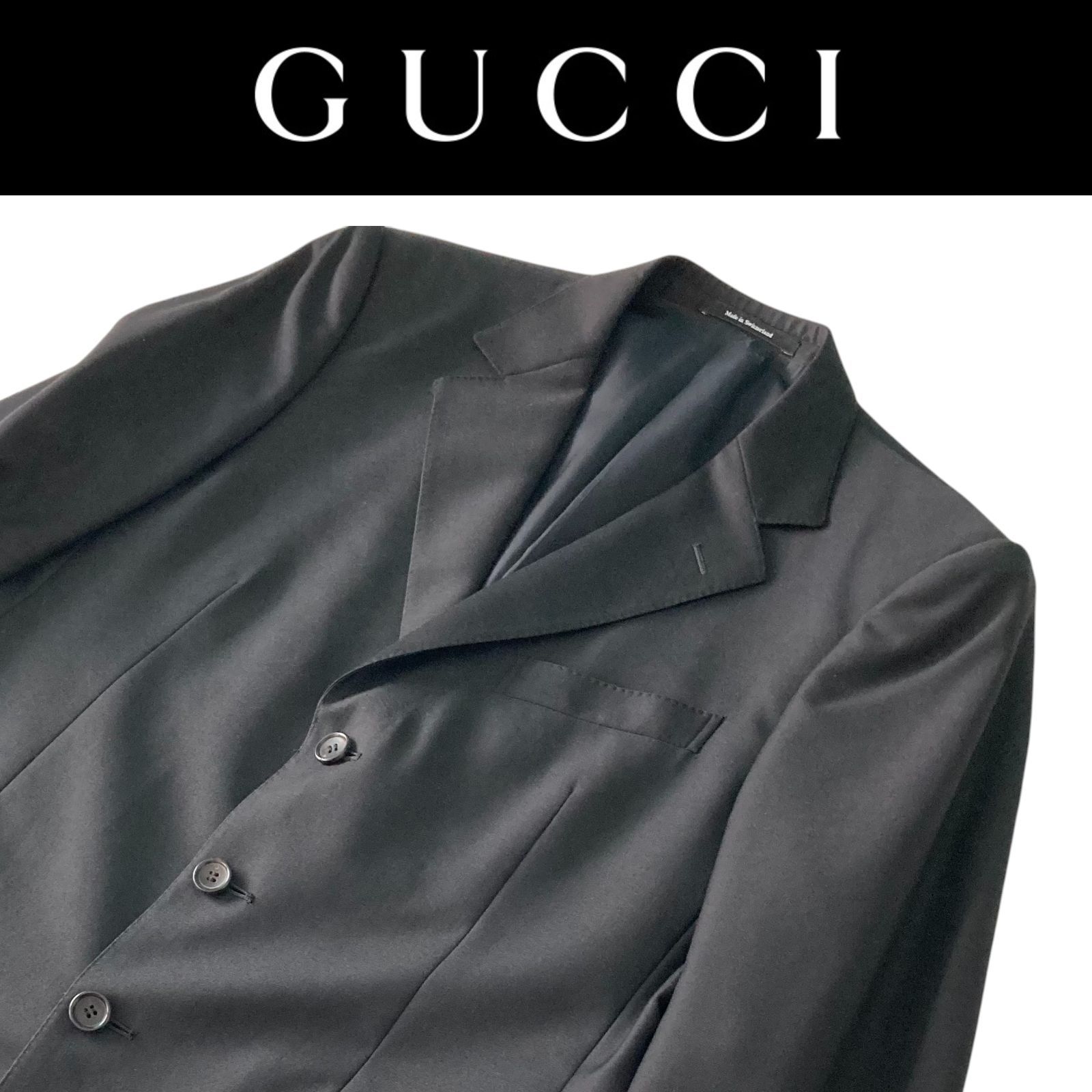 GUCCI グッチ シングル3ボタン テーラードジャケット サイドベンツ