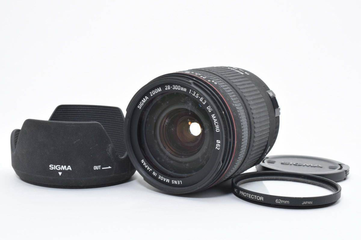 ☆難あり / 動作品☆ SIGMA DG 28-300mm F3.5-6.3 MACRO フード付き
