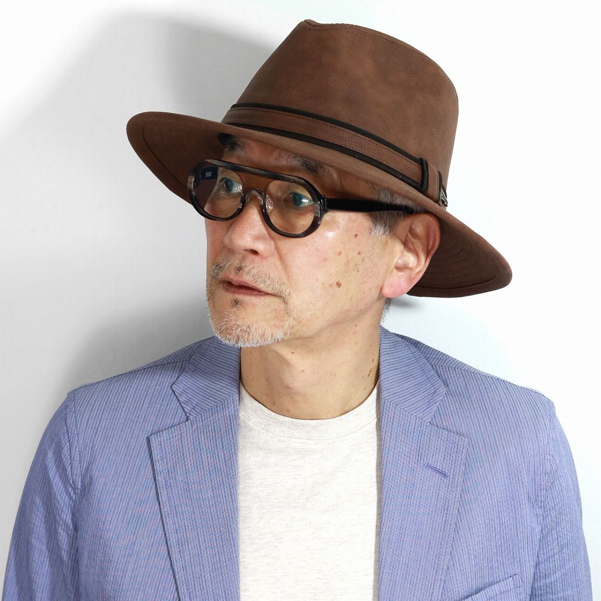 INDIANA JONES (インディジョーンズ) メンズ 帽子 フェイクレザー