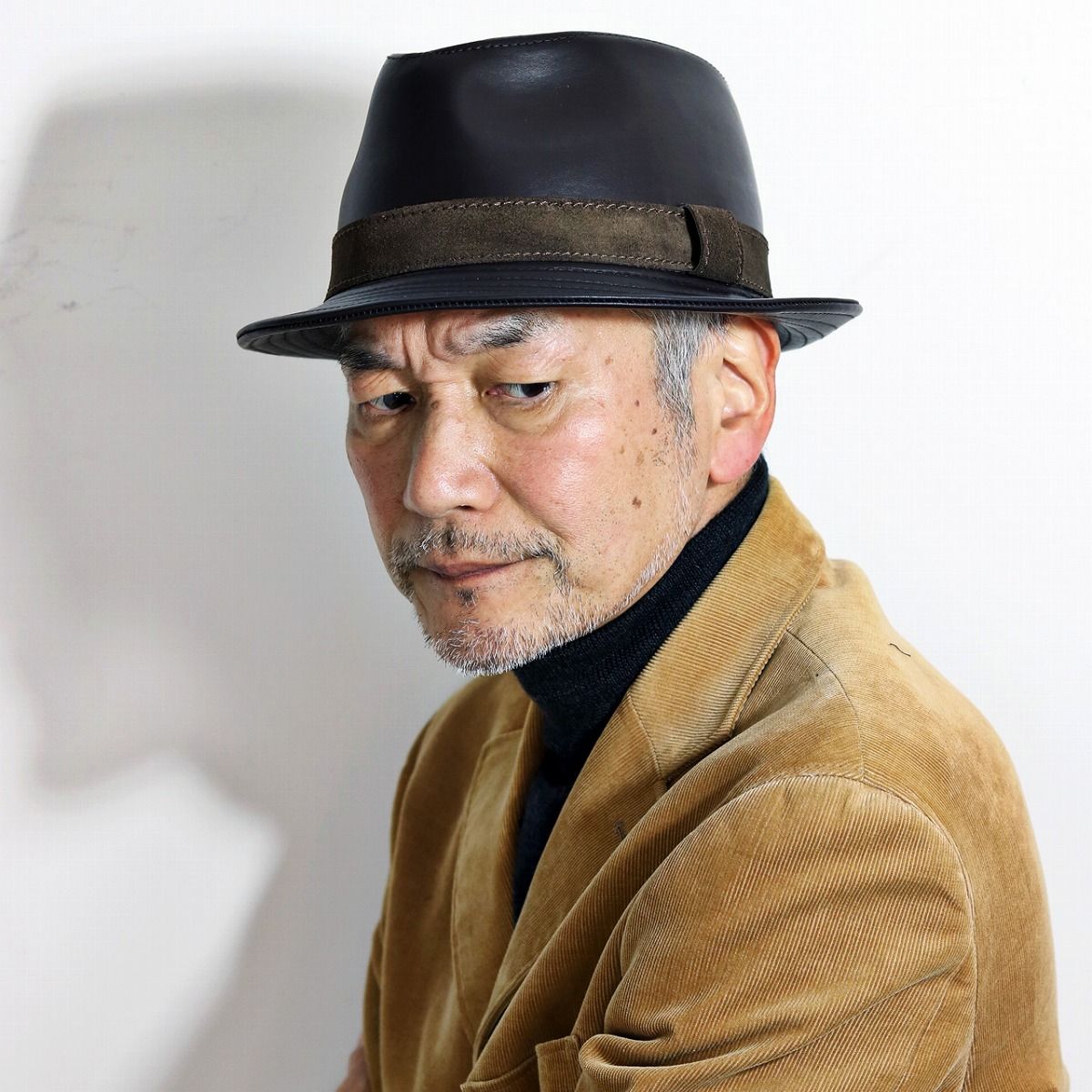 KASZKIET (カシュケット) 帽子 メンズ ハット レザー 中折れハット