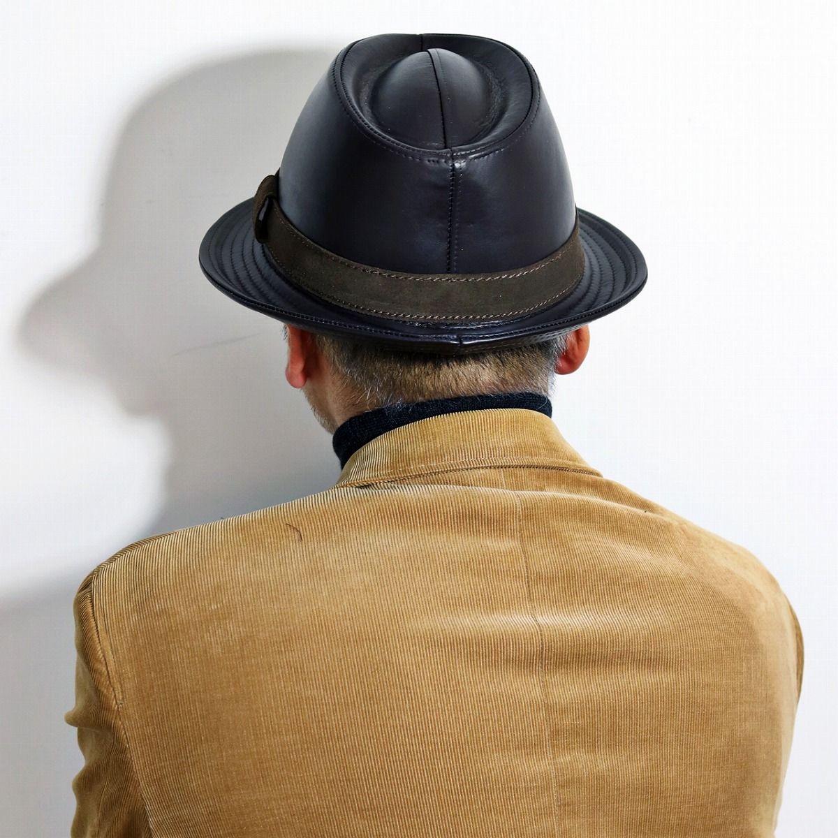 KASZKIET (カシュケット) 帽子 メンズ ハット レザー 中折れハット