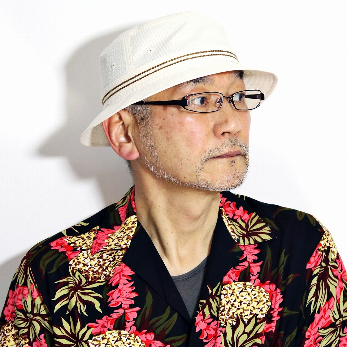 KNOX (ノックス) アルペンハット 紳士 春 夏 メンズ 帽子 サッカー生地 日本製 50代 60代 70代 ファッション 春夏 ハット アルペン 白 アイボリー 父の日 【TB】