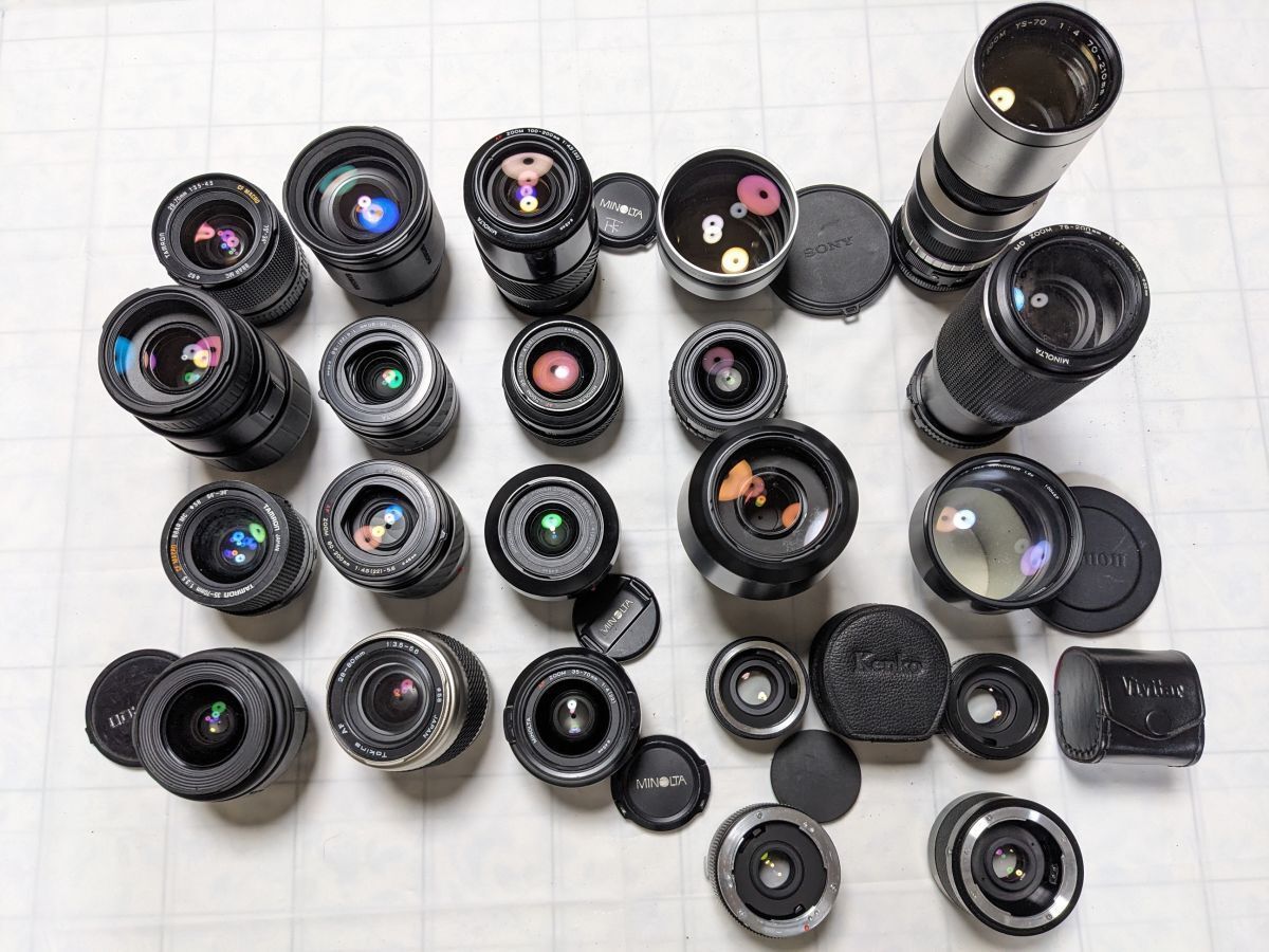 ☆22本まとめ / ジャンク☆ Minolta AF Zoom, Tokina AF, SIGMA ZOOM