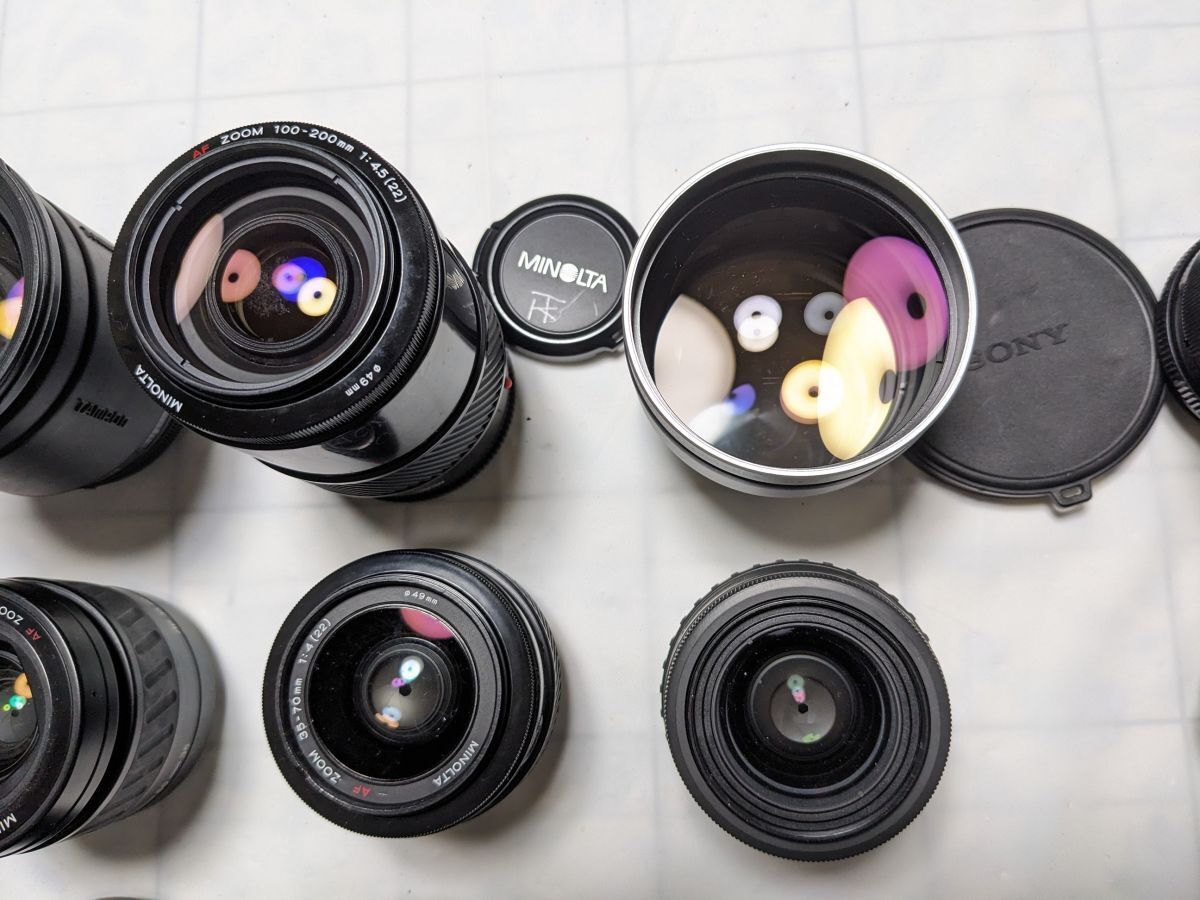 ☆22本まとめ / ジャンク☆ Minolta AF Zoom, Tokina AF, SIGMA ZOOM