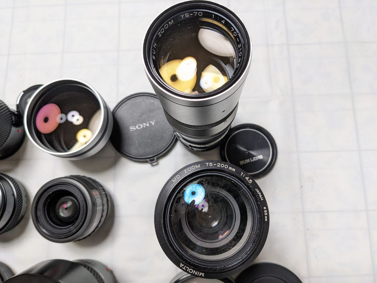 ☆22本まとめ / ジャンク☆ Minolta AF Zoom, Tokina AF, SIGMA ZOOM