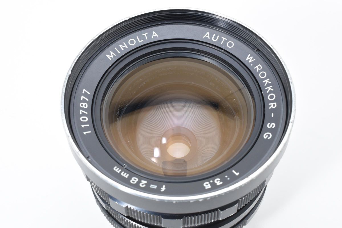 ☆実用☆ ミノルタ MINOLTA AUTO W.ROKKOR-SG 28mm F3.5 広角レンズ