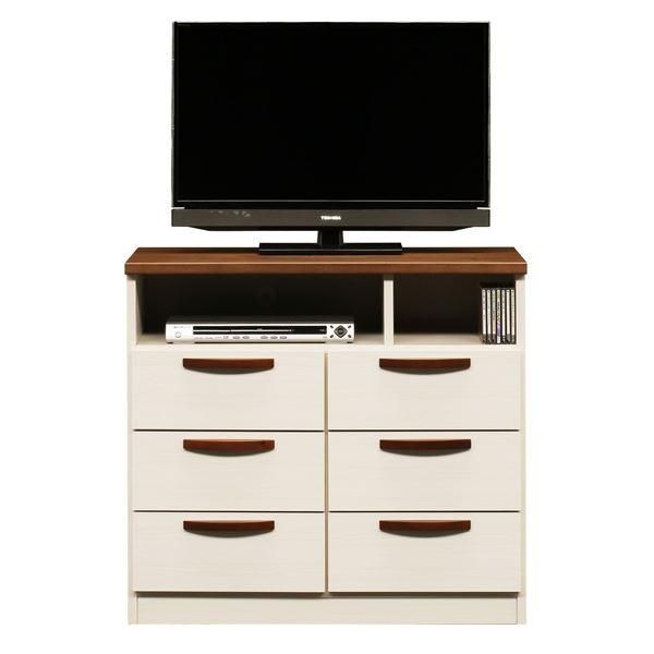 ミドル テレビ台 テレビボード 幅89cm ブラウン 日本製 引き出し収納