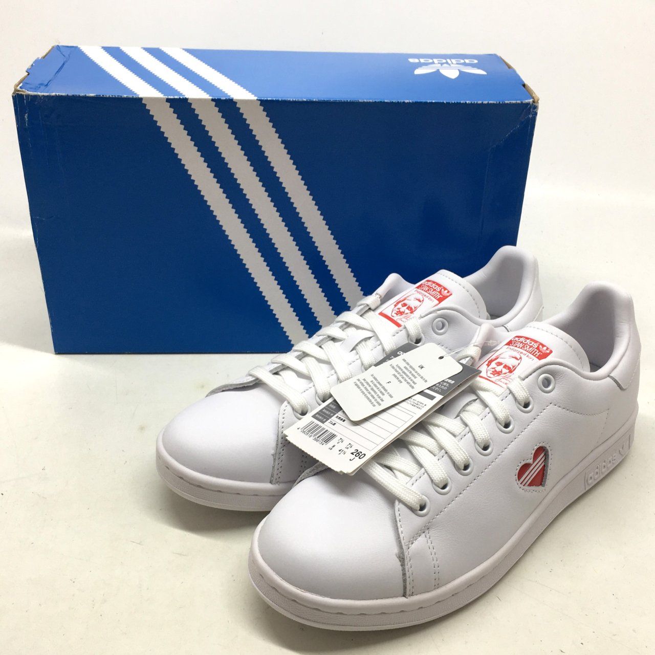01w-4494 アディダス adidas ホワイト×レッド 26.0cm ユニセックス 