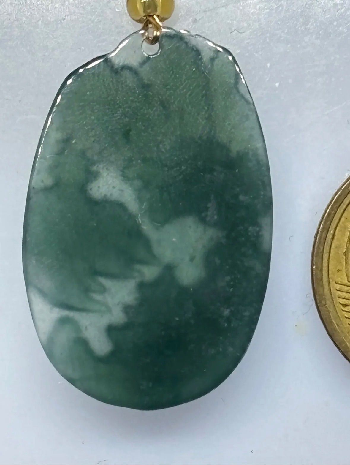 美品 天然翡翠ヒスイA商品 山水牌 ネックレス 4413-3/3 - メルカリ