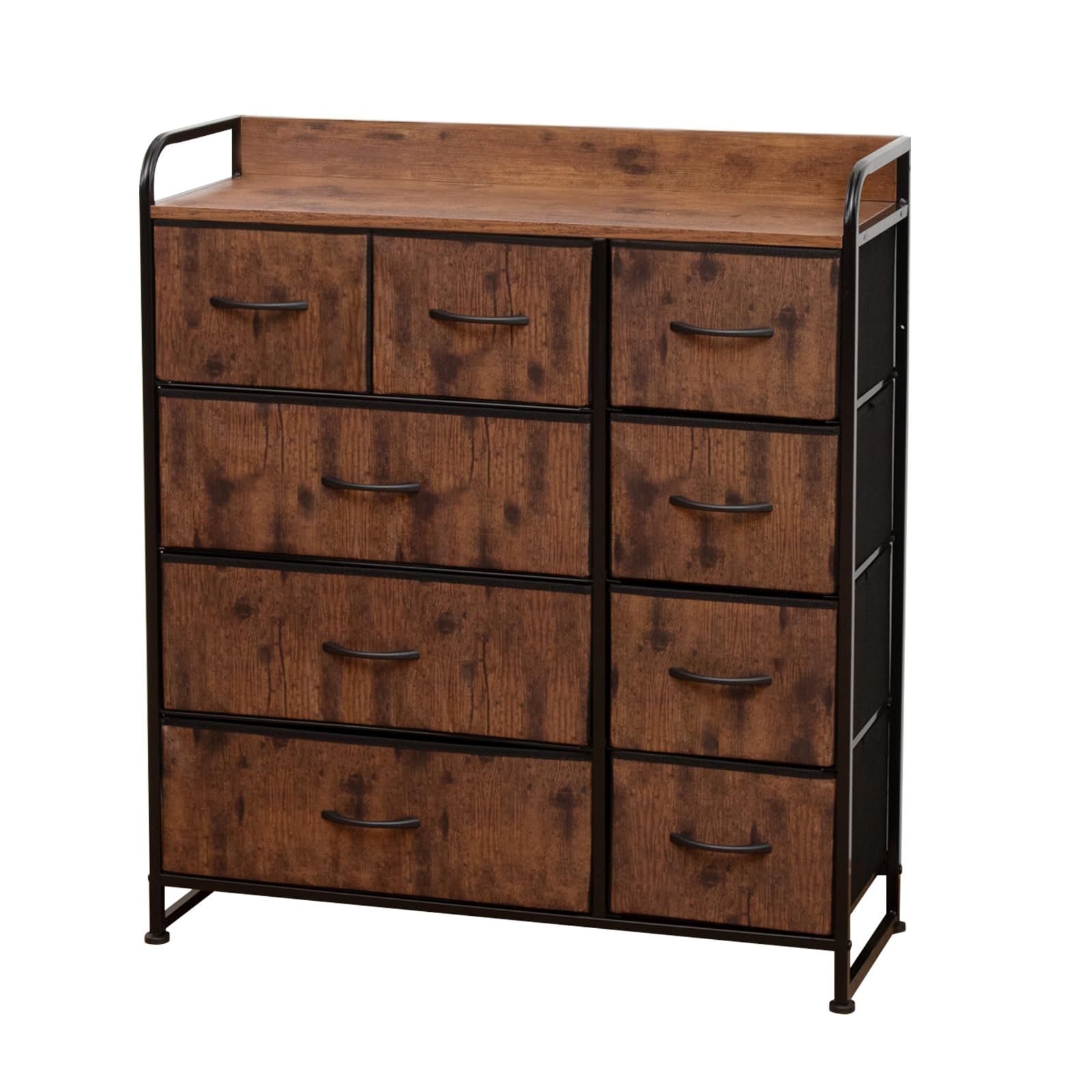 チェスト タンス 箪笥 布製 引き出し 木製天板付き 収納ケース 洋服