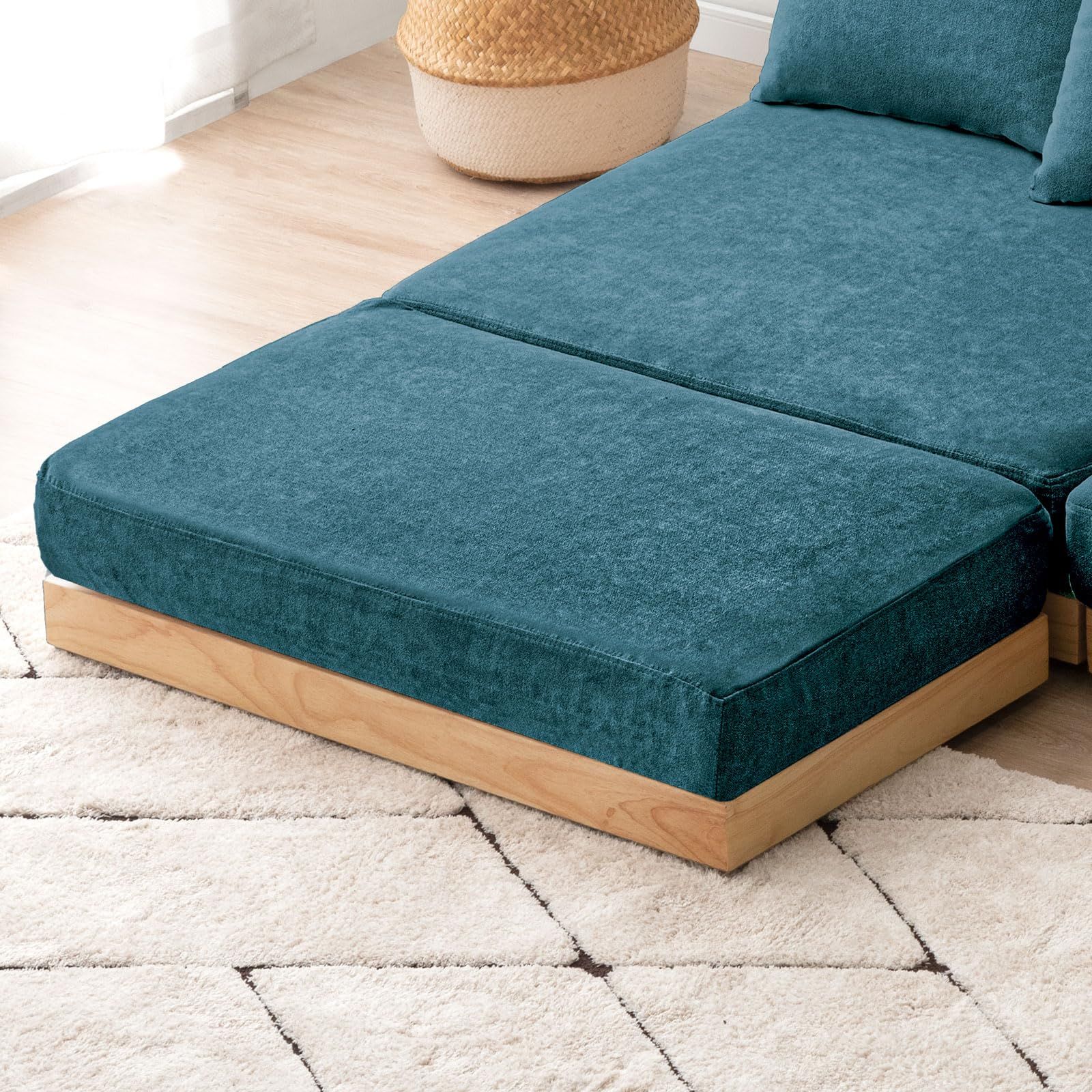 タンスのゲン オットマン 単品【超BIG座面/洗えるカバーリング】ロー