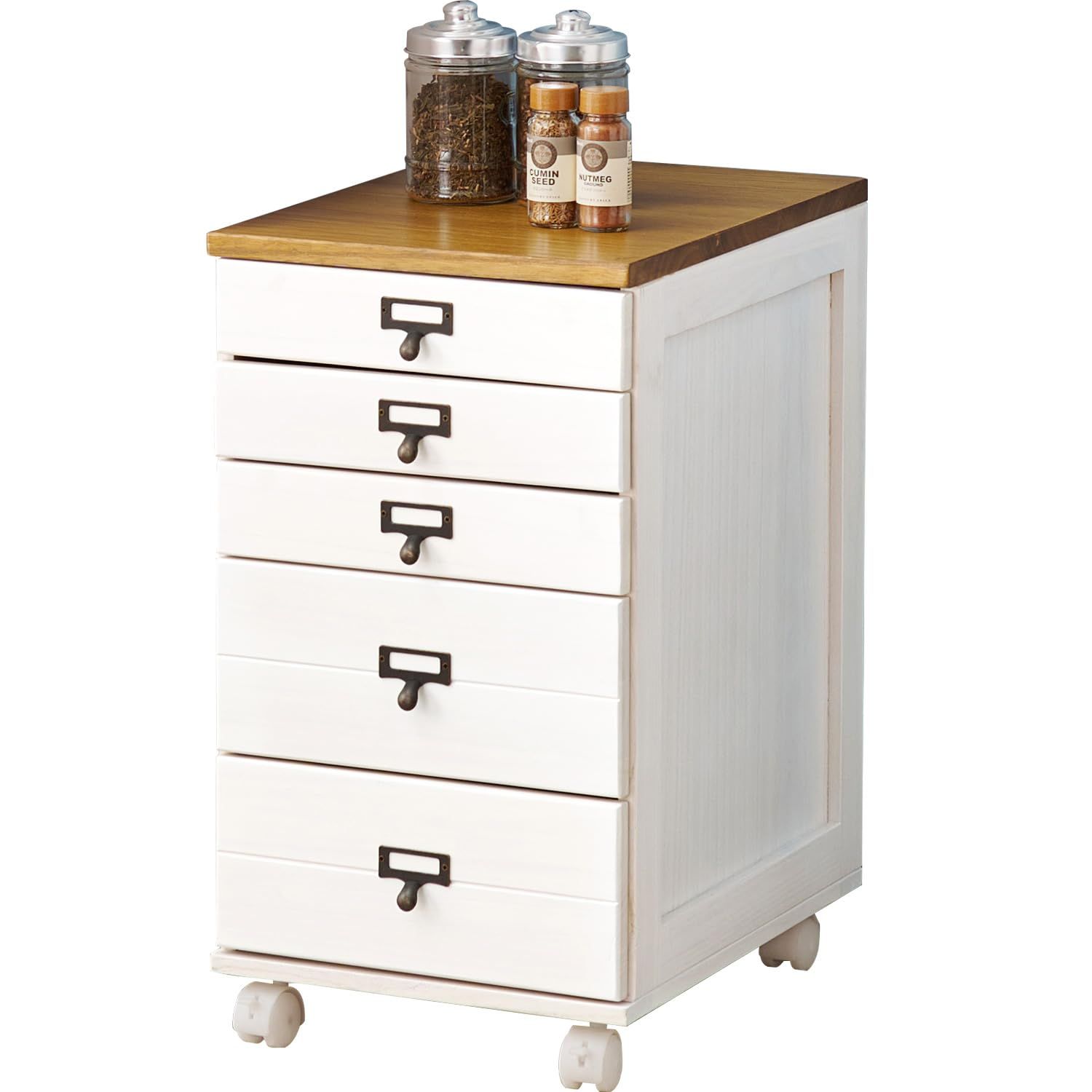 萩原 多段チェスト 書類チェスト 書類 棚 B4 引出5段 【すぐに使える