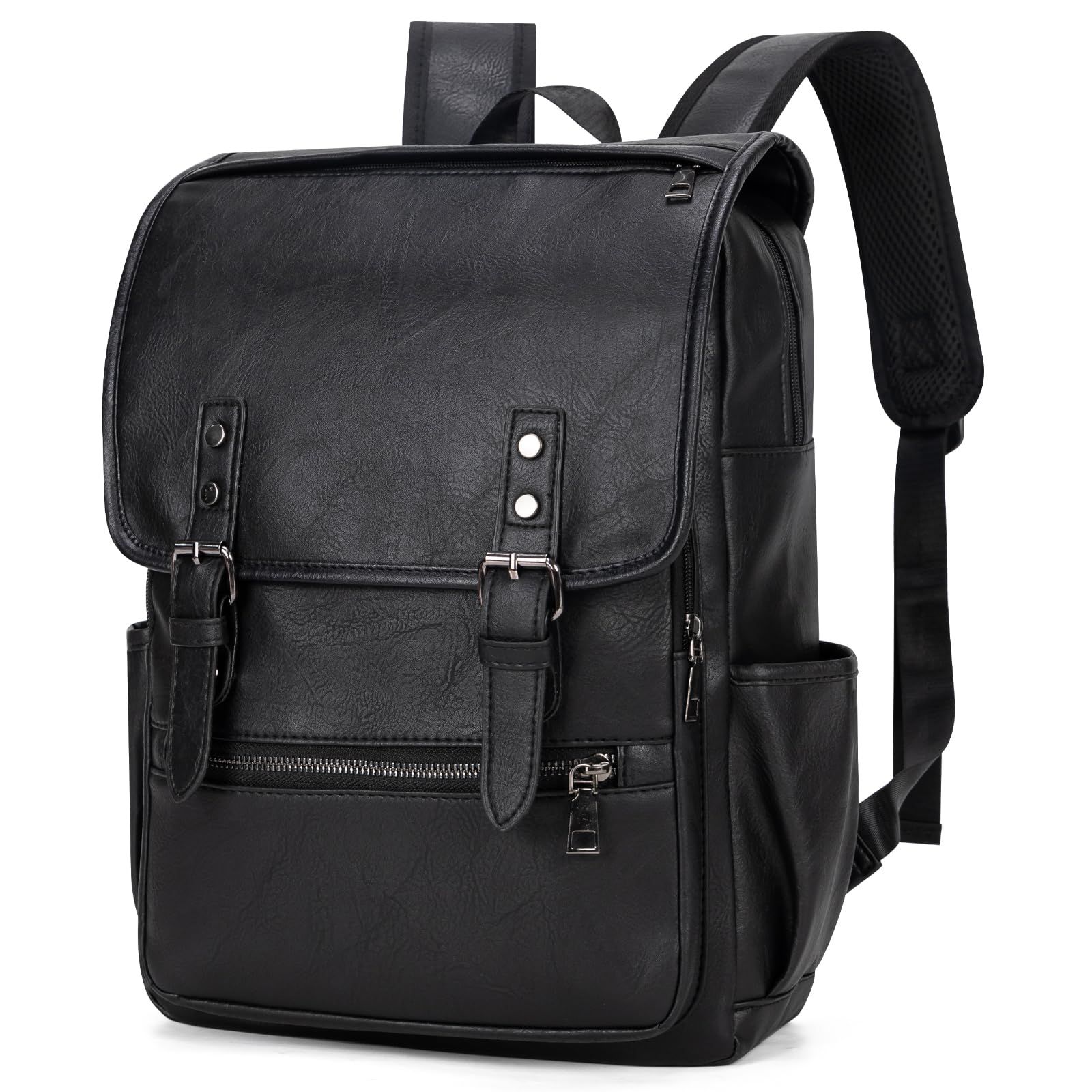 Yukiyumi] リュック メンズ 大容量 レザー ビジネス A4 15.6インチPC