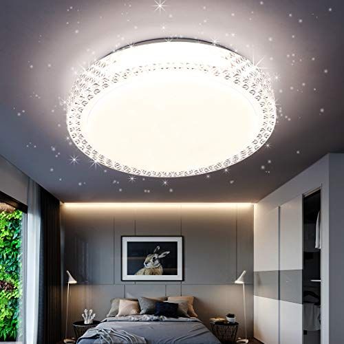 LED シーリングライト 星空効果 35W 無段階調光調色タイプ ~8畳 常夜灯